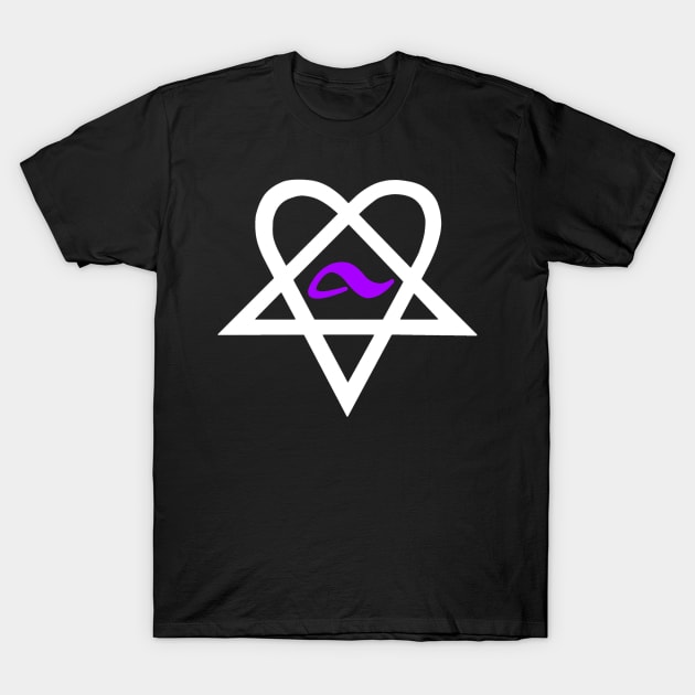 Bam Margera Heartagram HIM Adio Footwear T-Shirt by The_Shape